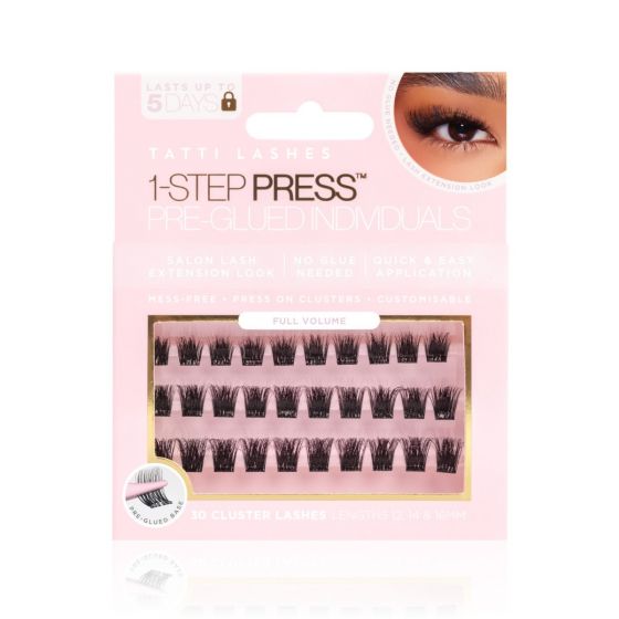 Tatti Lashes 1-Step Press Pre-Glued Individuals Full Volume