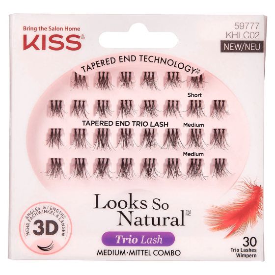Kiss Looks So Natural Trio Lashes Medium Combo