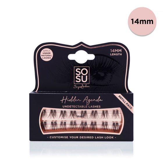 SOSU Cosmetics Hidden Agenda Lashes Refill Pack 14mm